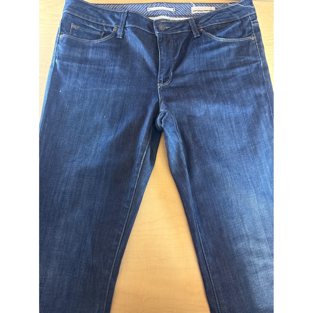 Gap Established 1969 Mens Straight Leg Dark Wash Stretch Jeans‎ Size 32